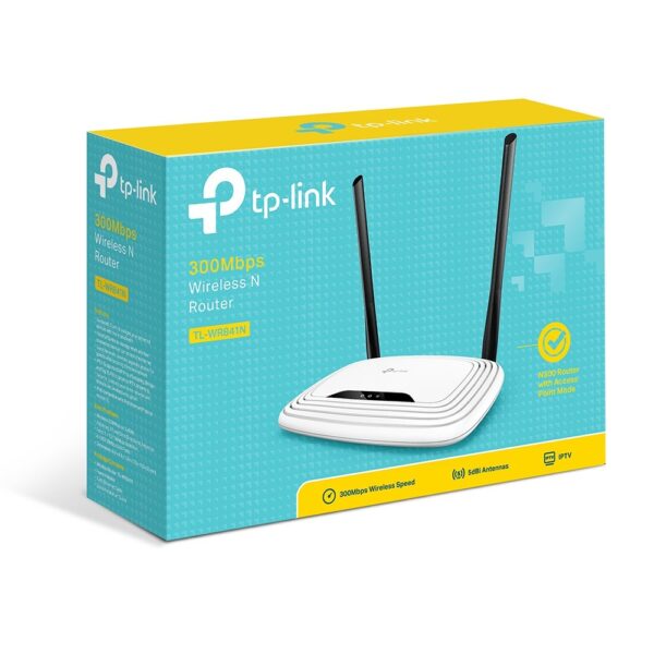 Router, TP-Link - Wireless, N300 300Mbps 4×LAN + 1×WAN, 2 Antena
