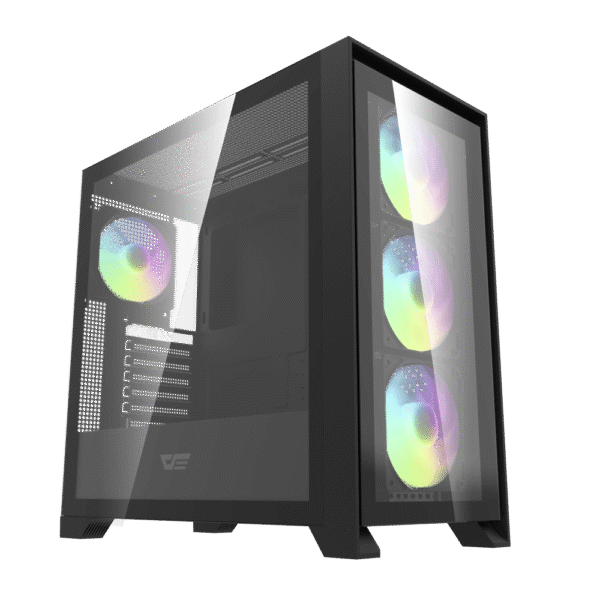 Kasë DarkFlash Mid Tower – DRX90G Gaming Black