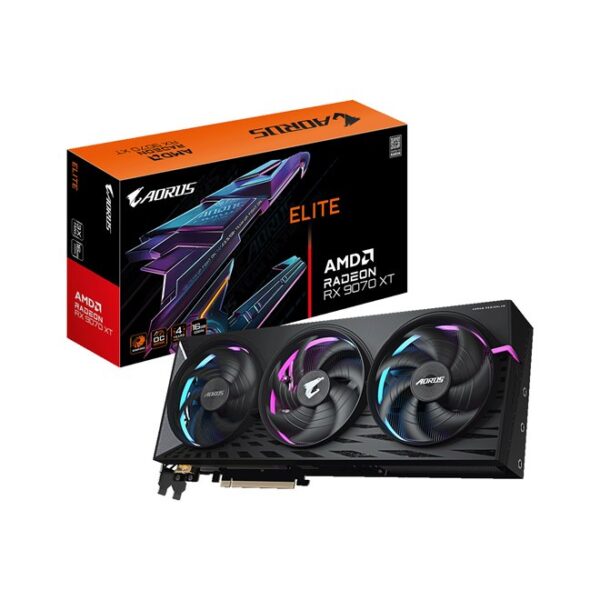 Kartelë Grafike GIGABYTE Radeon RX 9070 XT GAMING, 16G, GDDR6, RGB