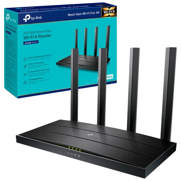 Router, TP-Link - Wireless, AX1500 Wi-Fi 6 Dual Band
