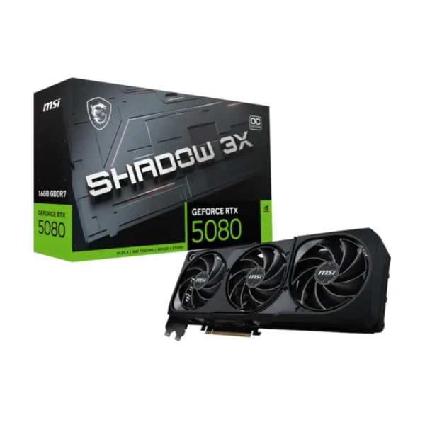 Kartelë Grafike MSI RTX 5080 SHADOW 3X OC, 16G, GDDR7