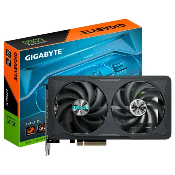 Kartelë Grafike GIGABYTE RTX 5060 EAGLE MAX 2X OC, 8G, GDDR7