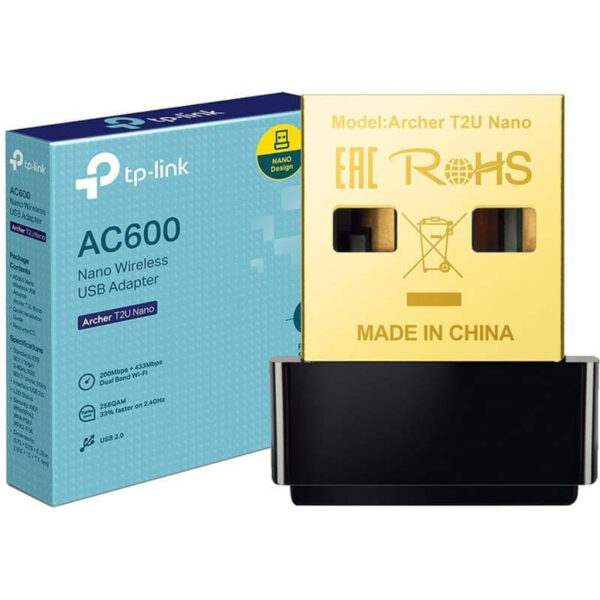 Adapter, TP-Link - Wireless, USB AC600 Nano
