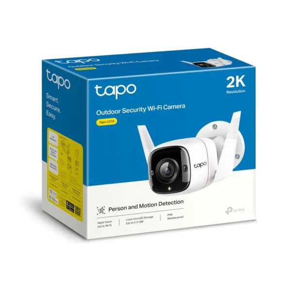 c310 Camera, TP-Link Tapo - Smart Security, C310 Outdoor Wi-Fi 3MP