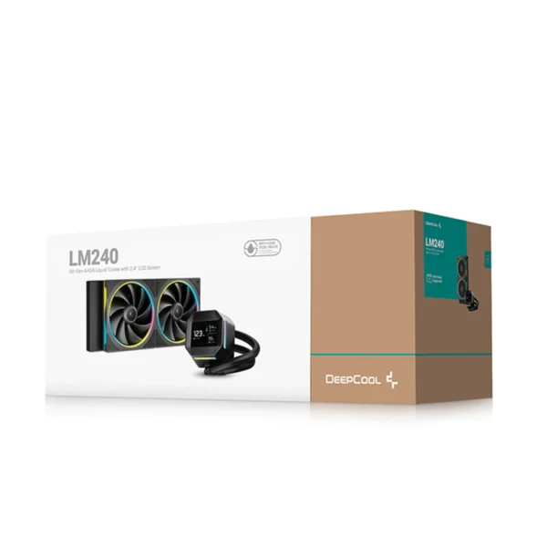 Ftohës CPU me ujë AIO - DeepCool LM240 - 240mm, i zi