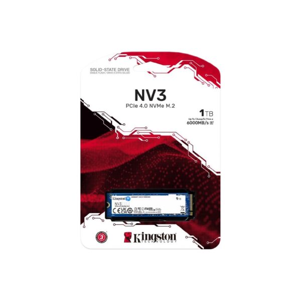 large-kingston-nv3-1tb SSD Kingston, M.2, 1TB, NV3, 2280 PCIe 4.0 NVMe