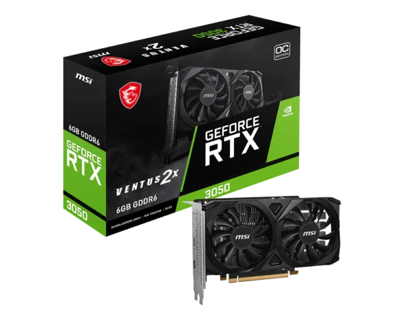 product_1725414405a8de844e3d068d1537e1e1672ea9ea6f.webp Kartelë Grafike MSI RTX 3050 VENTUS 2X OC, 6G, GDDR6