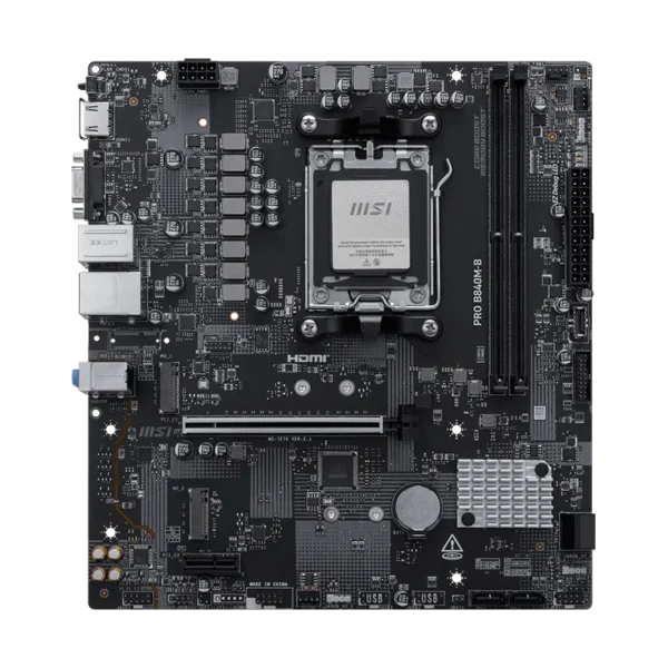 Pllakë amë, MSI PRO B840M-B - AMD AM5, DDR5