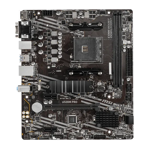 Pllakë amë, MSI A520M-A PRO - AMD AM4, DDR4