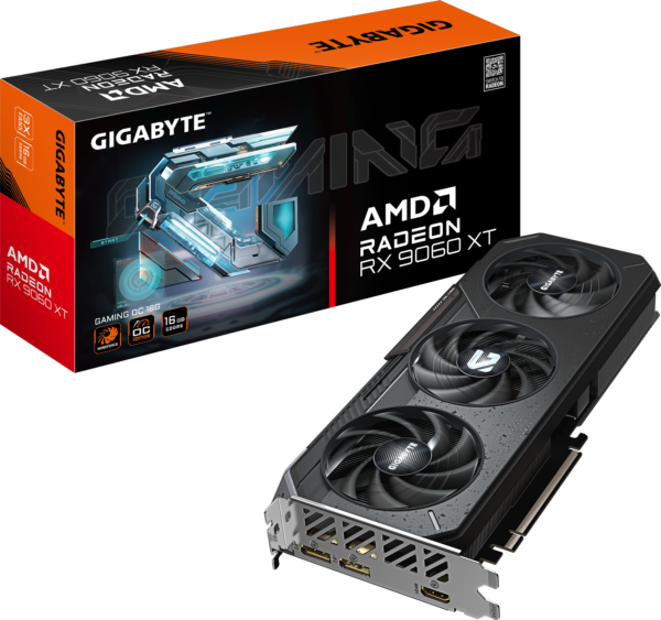 radeon oc 16gb Kartelë Grafike GIGABYTE Radeon RX 9060 XT GAMING OC, 16G, GDDR6, RGB