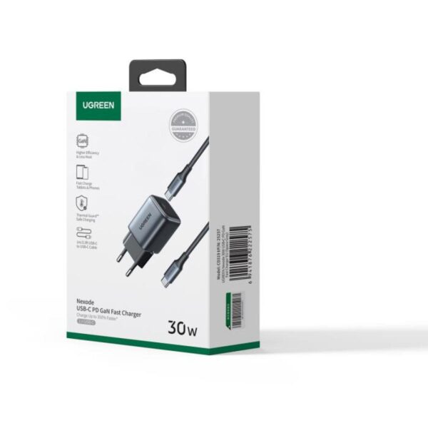 UGREEN Nexode Pro Karikues Muri USB-C 30W GaN Mini Fast Charger