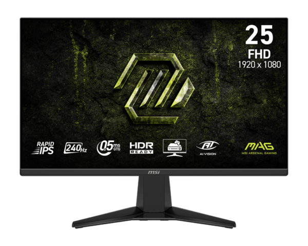 1024.png Monitor MSI 300Hz, 24.5", MAG 255XF, FHD, Rapid IPS, Gaming