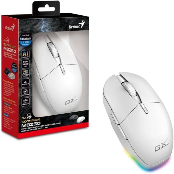 228fbaa735efa63eae5984419ae0d983-hi.jpg Maus Gaming Genius Scorpion M8250 Wireless RGB i Rikarikueshëm, i Bardhë