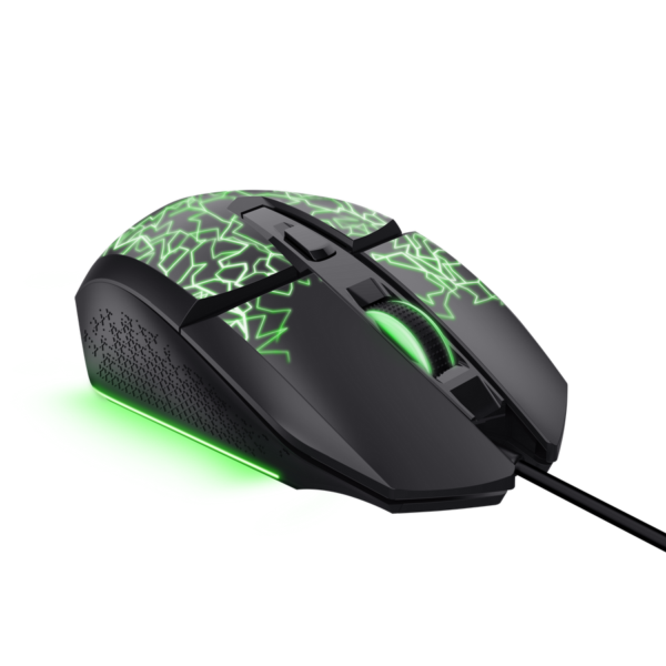 Maus Gaming Trust GXT 113 Felox i Ndriçuar, me Kabllo USB-A, i Zi