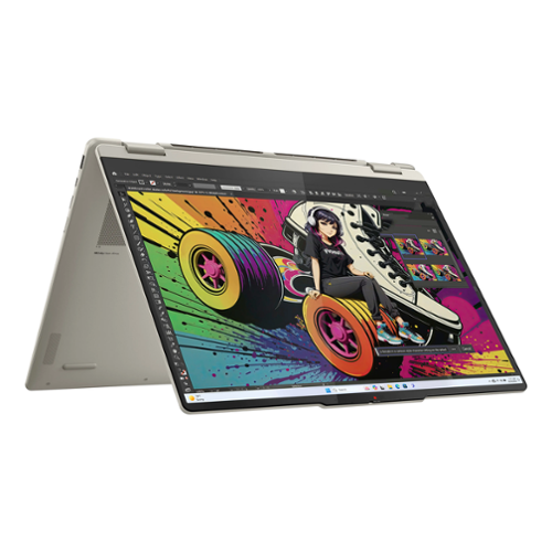 4c92bda8-7d5f-4c2a-b361-59965c620c4b.png Laptop Lenovo Yoga 7 2-in-1 14AGP11, Ryzen AI 7 445, 14" WUXGA OLED, 32GB RAM, 1TB SSD, i bardhë