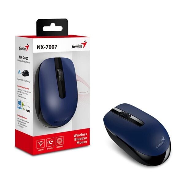 51XFHbK4-oL.jpg Maus Genius Wireless NX-7007, Blu