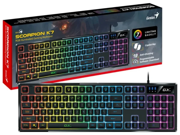 93967ea6-552f-4b7e-adf5-f3e00e0c4cb8.webp Tastierë Gaming Genius Scorpion K7 Plus, e zezë