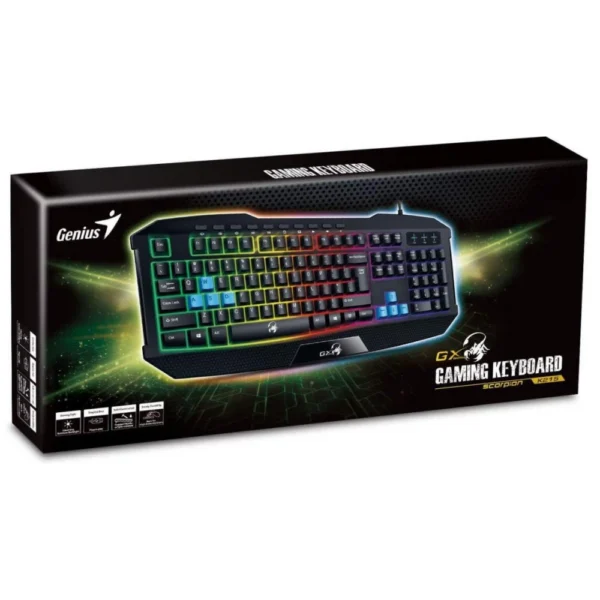 Tastierë Genius Scorpion K215 USB, e zezë