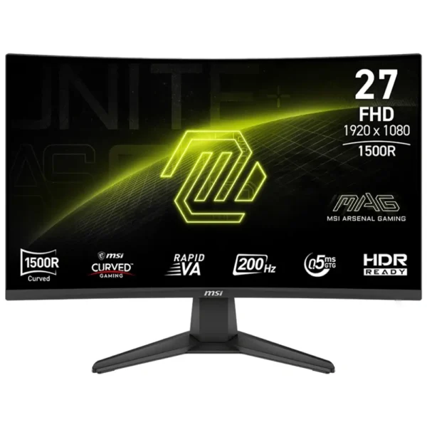 Monitor MSI 200Hz, 27", MAG 276CF E20, FHD, Curved Rapid VA, Gaming