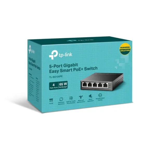Switch TP-Link 5-Port Gigabit Easy Smart PoE+ 65W
