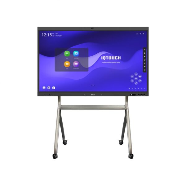 iq2 Ekran Interaktiv IQBoard TE1200U 75" 4K UHD, Android 12, 4 GB RAM + 32 GB ROM, Infrared / Multi-Touch