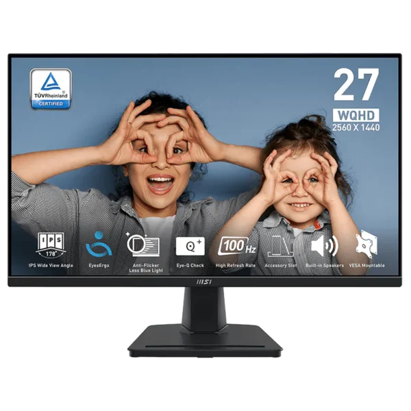 Monitor MSI Pro 100Hz, 27", MP275, FHD, IPS