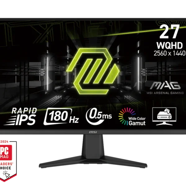 Monitor MSI 180Hz, 27", MAG 275QF, QHD, Rapid IPS, Gaming
