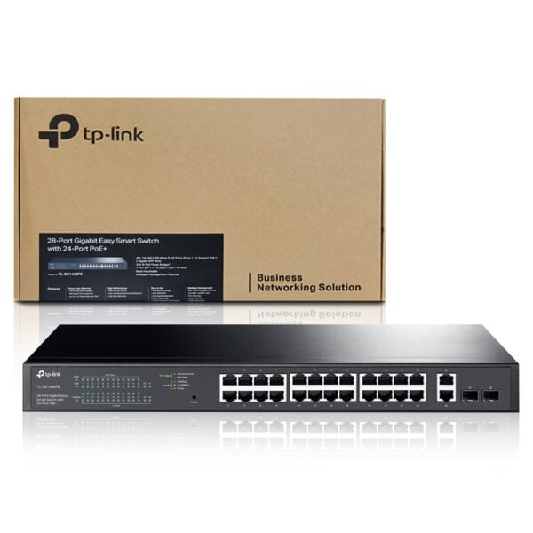 Switch TP-Link 28-Port Gigabit Easy Smart PoE+ 24-Port 250W