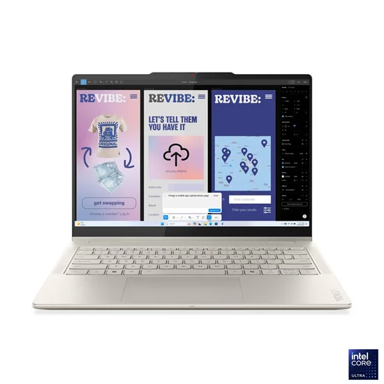yoga1 Laptop Lenovo Yoga 7 2-in-1 14ILL10, Intel Core Ultra 7 258V, 14" 2.8K OLED 120Hz, 32GB RAM, 1TB SSD, i bardhë